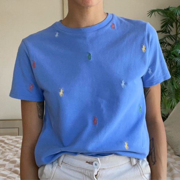 Polo by Ralph Lauren Blue Short Sleeve Tee - Picture 1 of 5